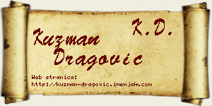 Kuzman Dragović vizit kartica